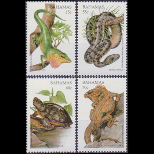 BAHAMAS 1996 - Scott# 875-8 Reptiles Set of 4 NH