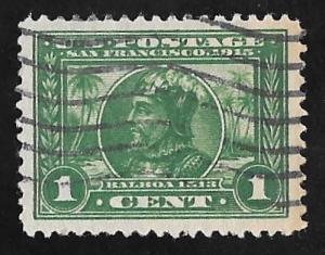 397 1 cent Vasco Nunez de Stamp used EGRADED VF 83