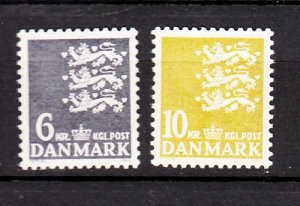J26556 jlstamps 1972-8 denmark part of set mnh #503,506 denmark arms