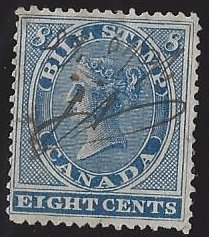 Canada #FB8 used, revenue; bill stamp, Queen Victoria, issued 1864