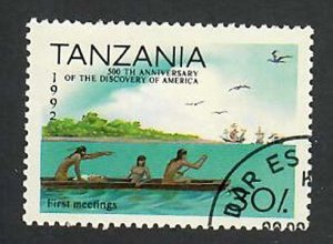 Tanzania; Scott 989;  1992;  Precanceled; NH