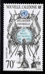 New Caledonia (NCE) Scott 803 MNH** Human Rights stamp