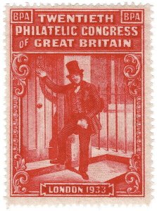 (I.B) Cinderella : 20th Philatelic Congress (London 1933)