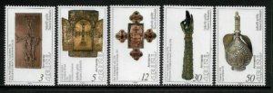 Armenia #459-63 MNH Set - Religious Relics