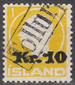 Iceland #141  F-VF Used CV $90.00  (A15496)