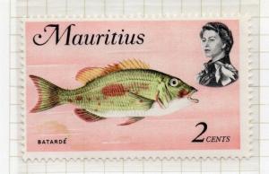 Mauritius 1969 QEII Early Issue Fine Mint Hinged 2c. 048344