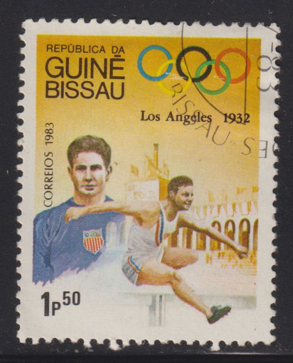 Guinea-Bissau 490 Olympic Long Jump 1983