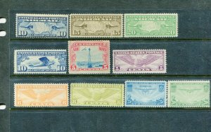 #C7//C21 Airmail Issues (Mint Hinged) Great group cv$42.00