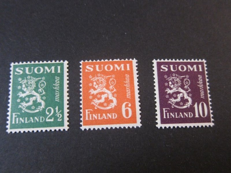 Finland 1947 Sc 257,259,261 MH