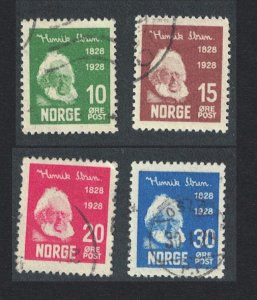 SALE Norway Ibsen Centenary 4v 1928 Canc SC#132-135 SG#200-203 MI#137-140