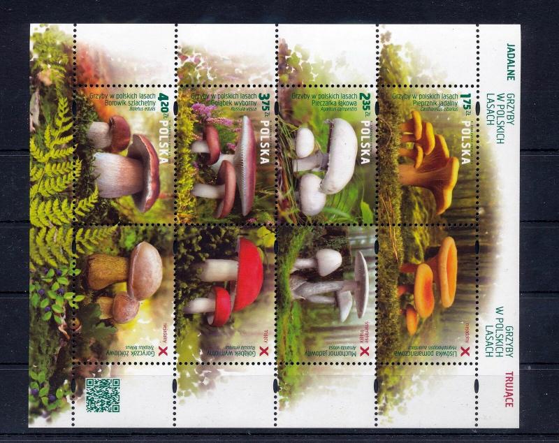 POLAND 2014 MUSHROOMS Mini Sheet MNH (JJ674s