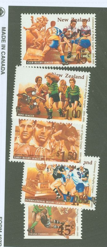 New Zealand #1278-1282  Single (Complete Set)