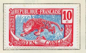 Middle Congo 1907-17 Early Issue Fine Mint Hinged 10c. 324718