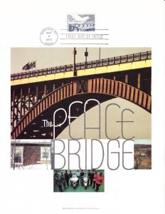 Harris Postal Heritage 1st Day Panels #1721 Peace Bridge 50th Anniversary 1977