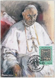 32510 - ITALY - MAXIMUM CARD: Stamp Centenary2002 - Giovanni XXIII John XXIII-