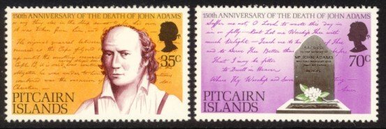 Pitcairn Islands Sc# 182-3 MNH John Adams