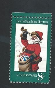 SC# 1472 - (8c) - Christmas Santa Claus, used single