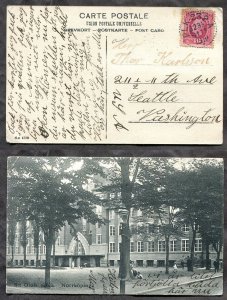 h406 - SWEDEN 1910 RPO Postmark PLK 232 A on Norrköping Postcard