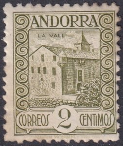 Andorra Spanish 1931 Sc 13a MNH** perf 11.5