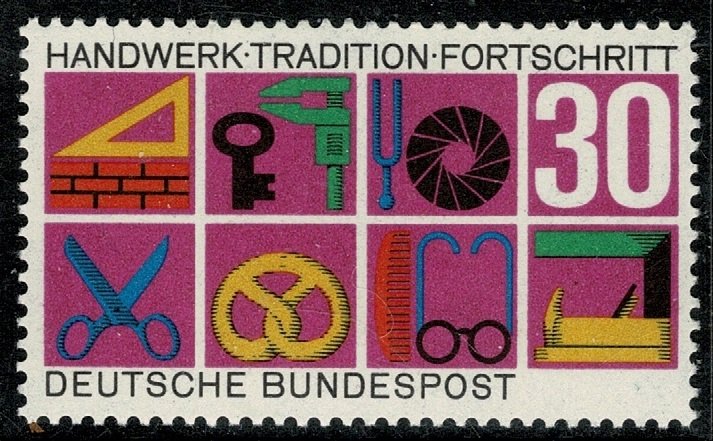 GERMANY 1968 GERMAN CRAFTS & TRADES MINT (NH) SG1458 P.14 SUPERB