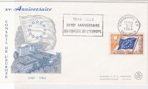 France 1964 25th Anniv. of European Council FDC Stamps Cover ref R18691