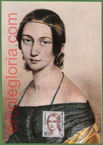 ag7244 - GERMANY - MAXIMUM CARD - 13.11.1986 - Clara Josephine Schumann,MUSIC-