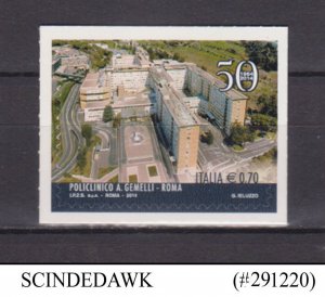 ITALY - 2014 50th ANN. OF THE GEMELI HOSPITAL, ROME 1V MNH SELF ADHESIVE