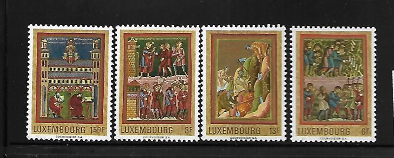 LUXEMBOURG, 495-498, MNH, ABBEY WORKSHOP