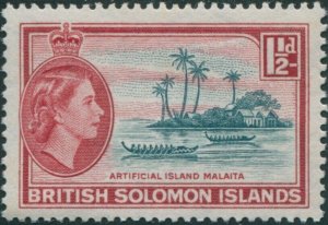 Solomon Islands 1956 SG84 1½d Artificial Island MLH