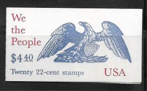 Sc. Booklet BK162  MNH Comp. Eagle plt. 1112