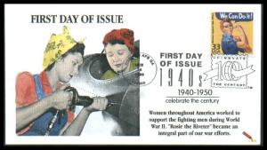 #3186e Rosie the Riveter Dynamite FDC