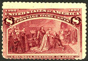 U.S. #236 MINT OG NH CREASES