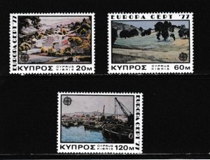 Cyprus # 475-477, Europa - Paintings, Mint NH, 1/2 Cat.