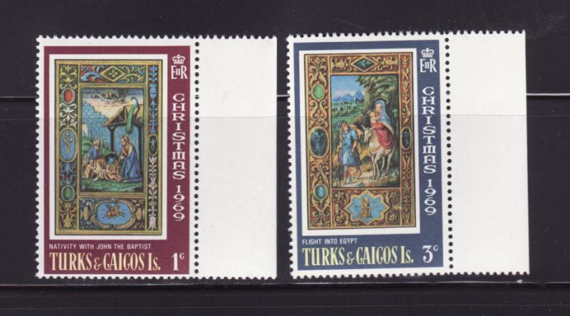 Turks and Caicos Islands 196-197 MNH Christmas (A)