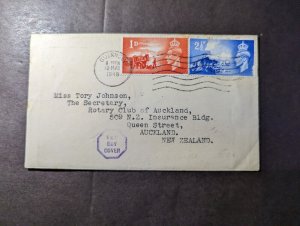 1948 England British Channel Islands First Day Cover Guernsey CI to Auckland NZ