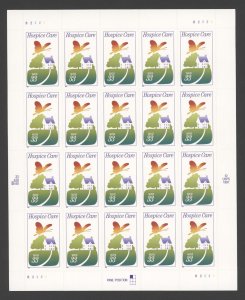 1999 US Scott #3276  Hospice Care ,33¢ Sheet of 20  MNH