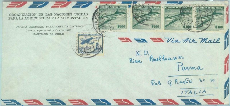 84256 -  CHILE -  POSTAL HISTORY -   AIRMAIL COVER  to ITALY  1963