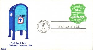 #U582 Bicentennial Envelope Kribbs FDC