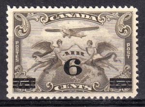 Canada Allegory of Flight Surcharged ( Scott # C3) MLH-FV