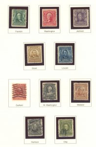 U.S. #300-309 USED SET 