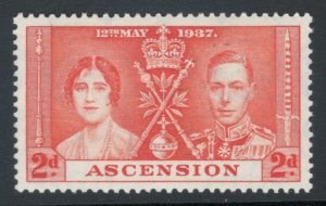 Ascension 1937 Coronation Omnibus Issue 2p Scott # 38 MH