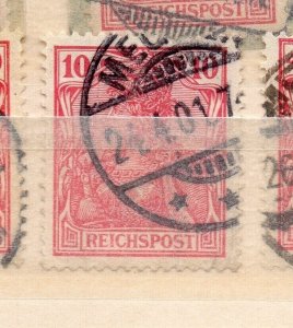 Germany Deutsches Reich Germania Early Issue Fine Used 10pf. NW-132202