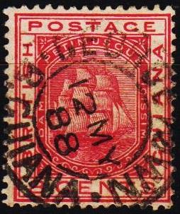 British Guiana.1876 8c S.G.174 Fine Used