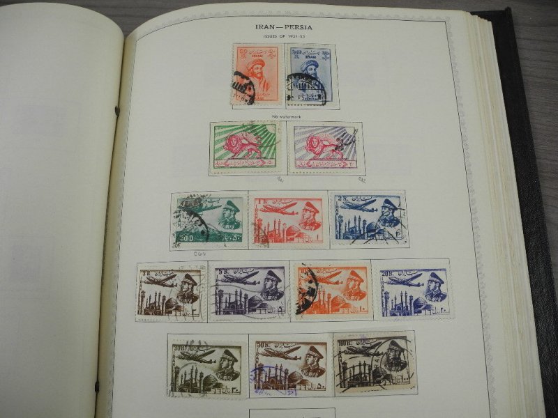 PERSIA, Fantastic Stamp Collection mounted/partially glued in a Minkus