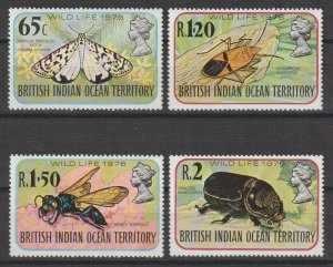 BRITISH INDIAN OCEAN TERRITORY 1976 SG 86/9 MNH