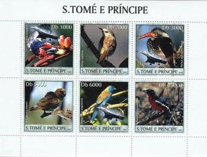 SAO TOME E PRINCIPE 2003 SHEET CONCORDE PLANES BIRDS st3237