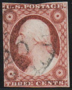 MALACK 11a VF, town cancel, bold color! c3735