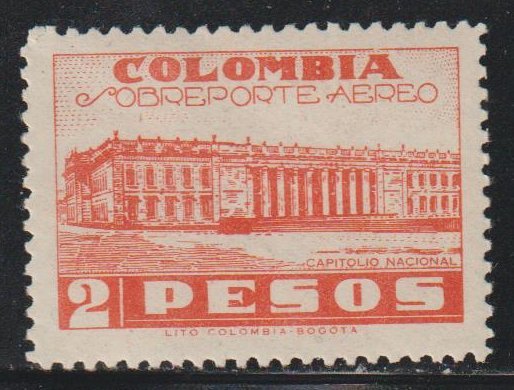 Colombia SC   C144 Mint Lightly Hinged