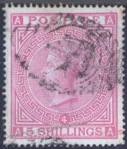 Great Britain 1882 Victoria 5 Shillings Sc90 Anchor Watermark AAAA G106550