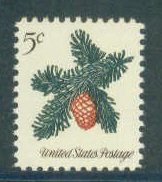 1257 5c Sprig of Pine Fine MNH